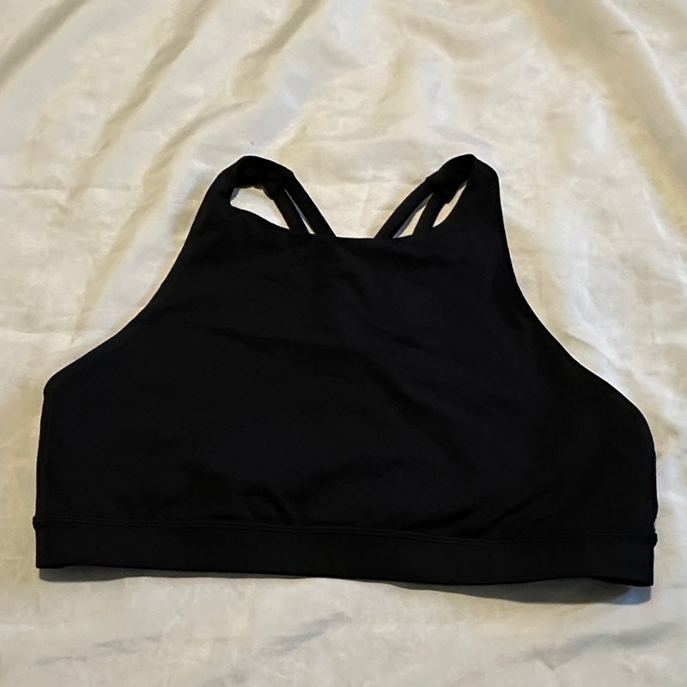 lululemon athletica Black High-Neck Strappy Sports Bra